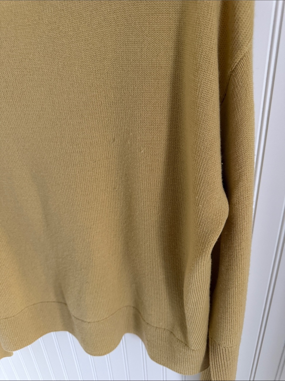 Wilfred Aritzia Cyprie Merino Wool Pale Yellow Sweater - Picture 3 of 8